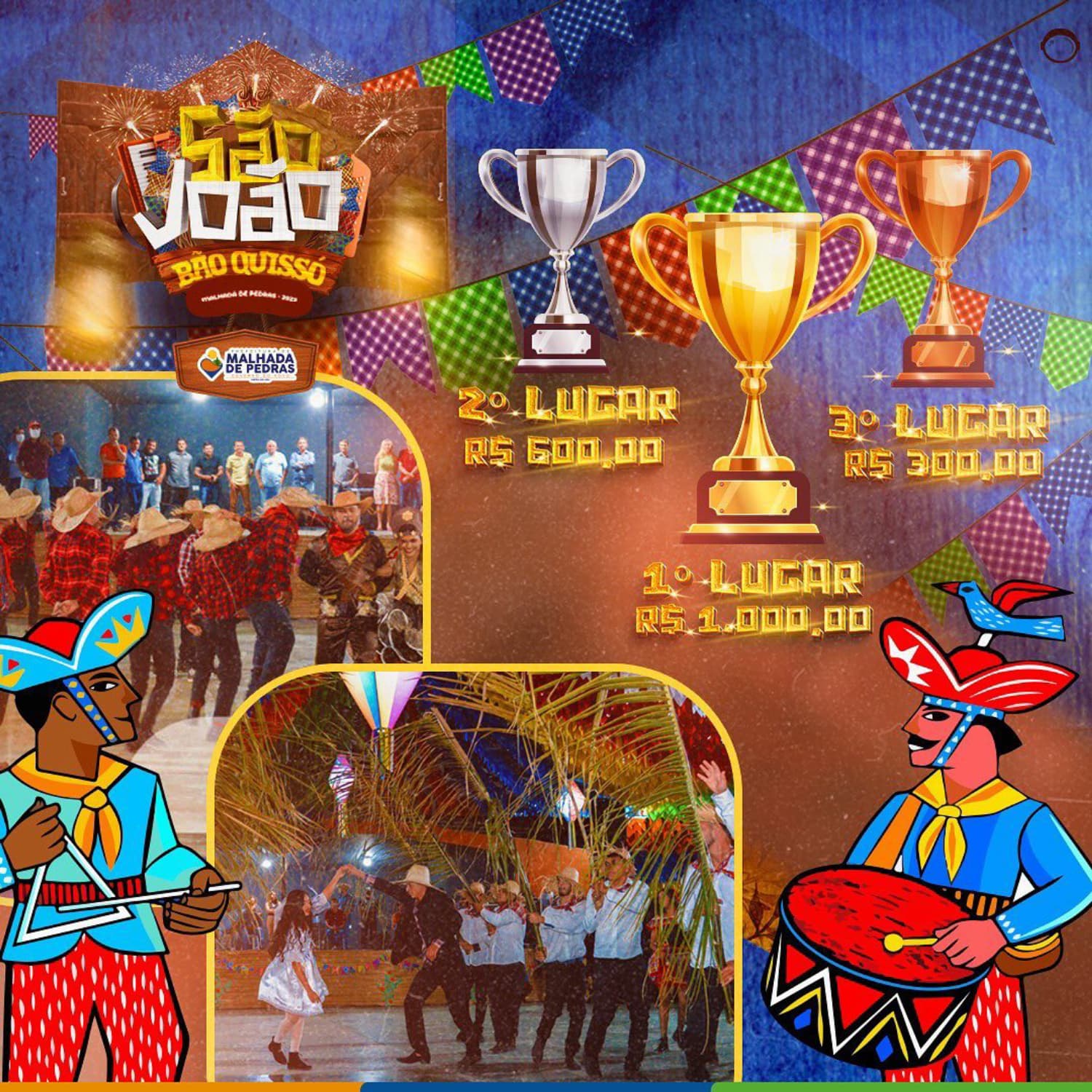 Concurso Municipal de Quadrilhas no São João Bão Quissó.
